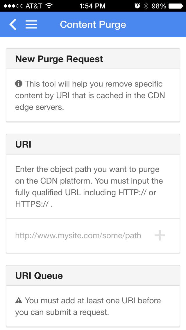 XCDN Mobile Console