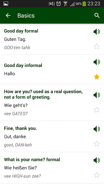 German phrasebook