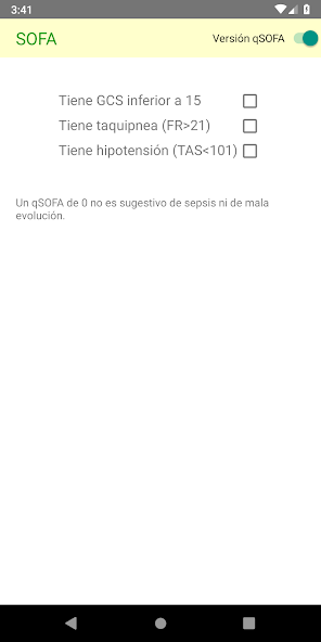 Calculadora SOFA