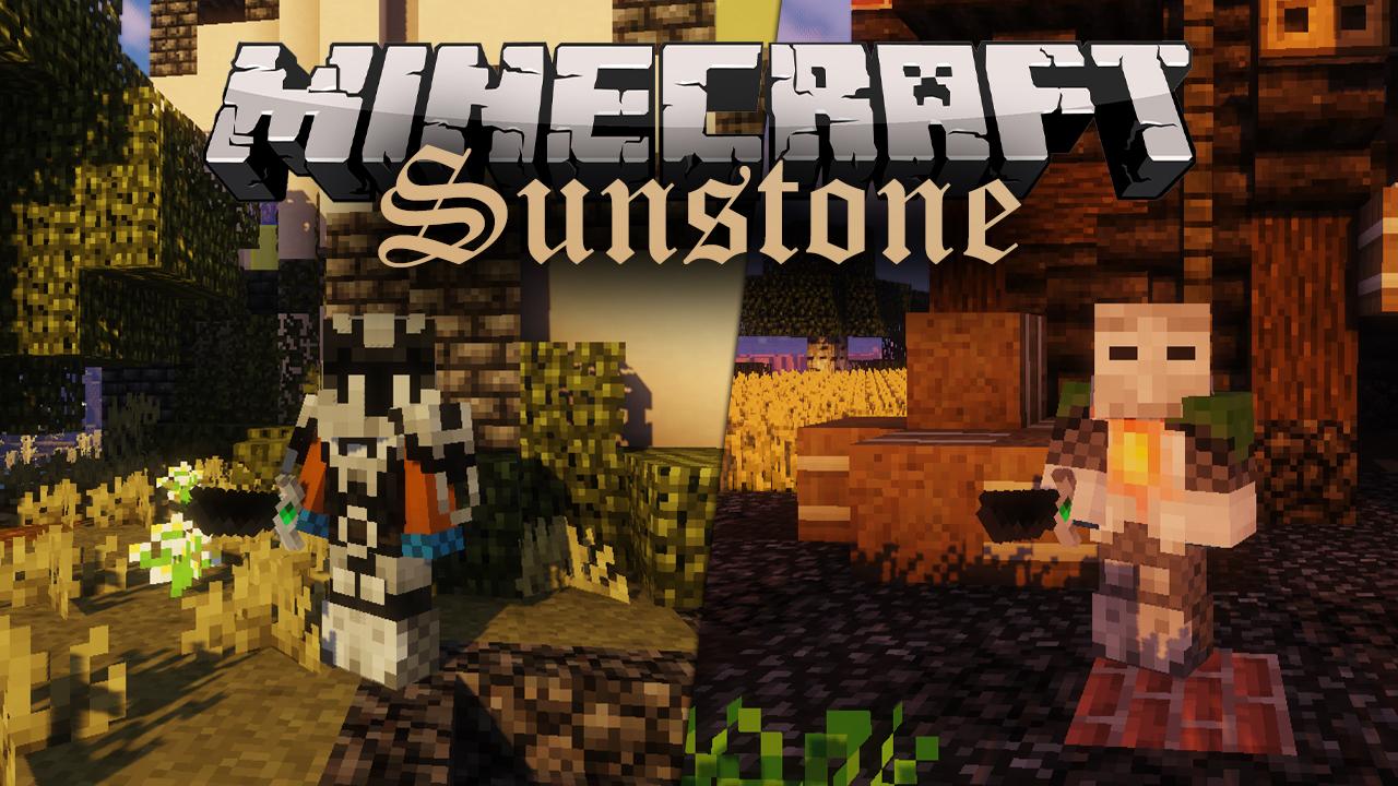 Pacote de recursos do Minecraft Sunstone