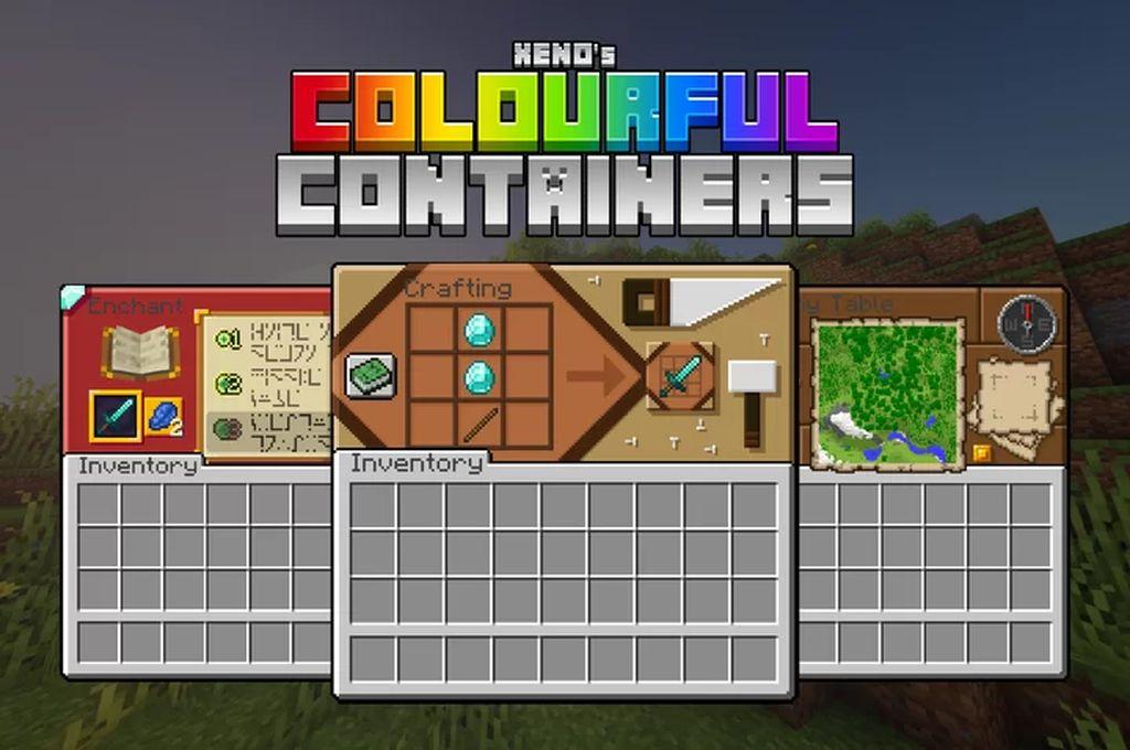 Colorful Containers GUI (Colourful Containers GUI) resource package