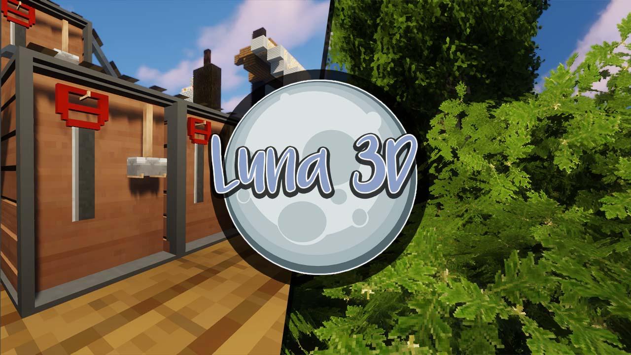 Package de ressources Minecraft Luna 3D