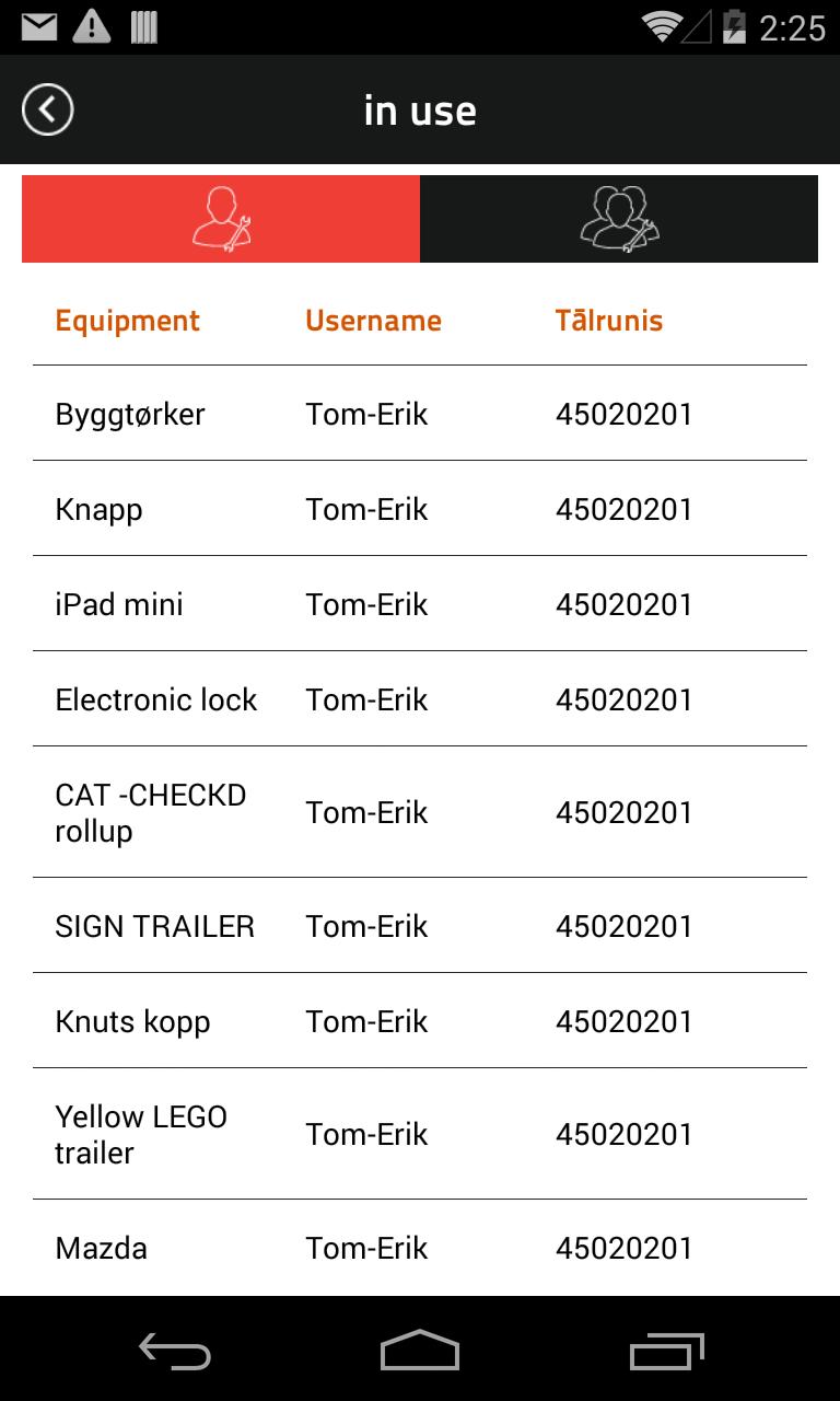 CHECKD EQUIPMENT