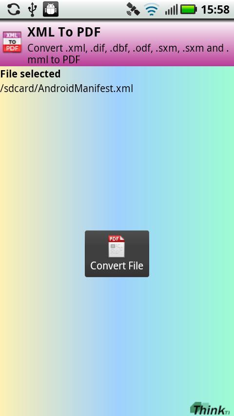 XML to PDF