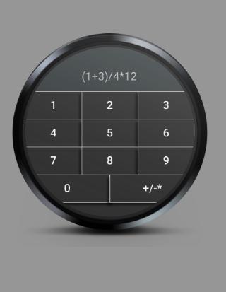 Gesture Calculator for Wear