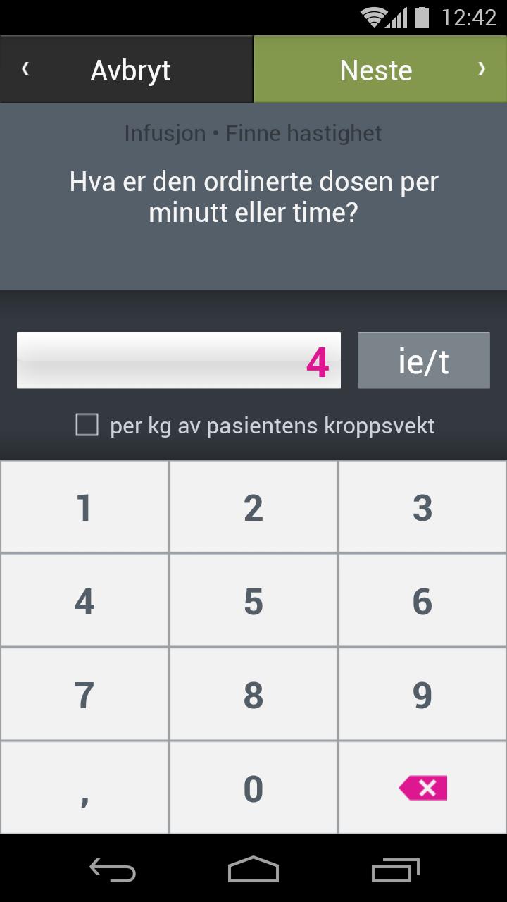 Legemiddelutregning