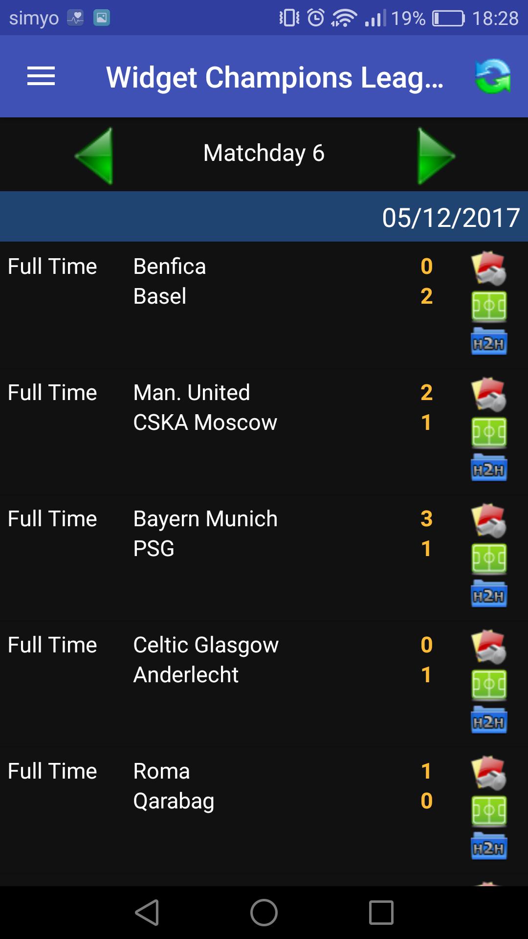 Widget Champions League
