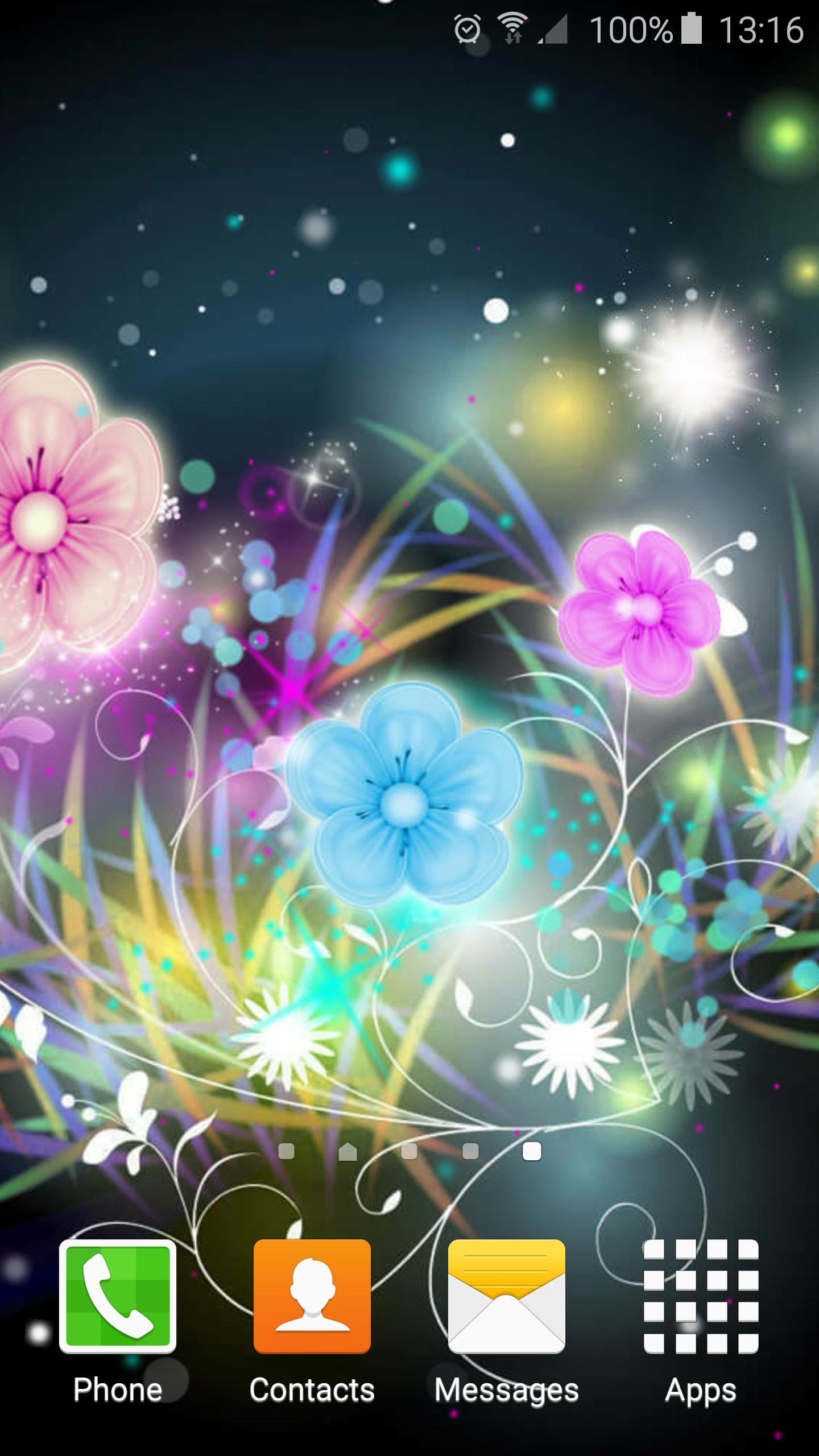 Neon Flower Live Wallpaper