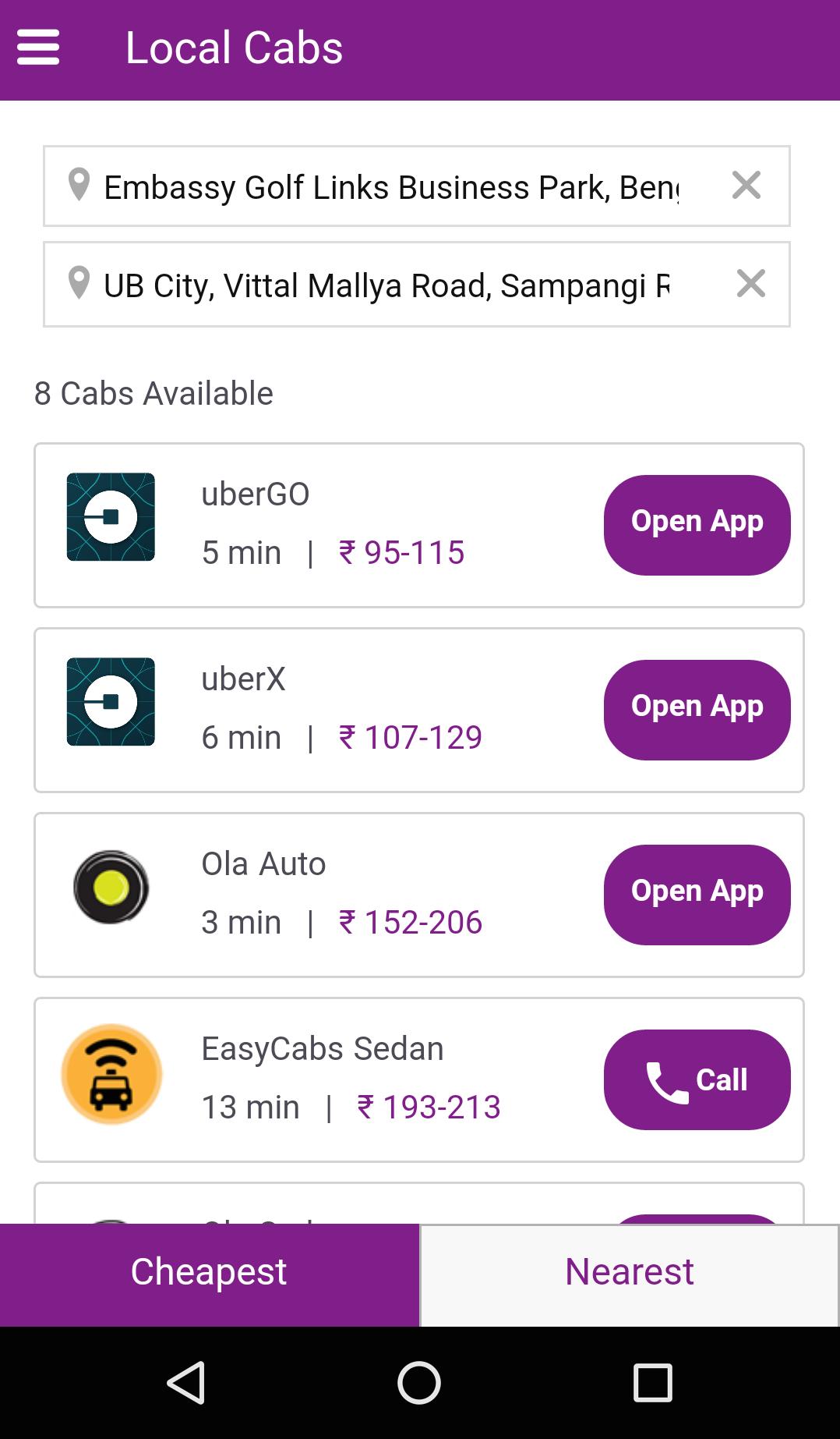 Meterdown - All cabs in a App