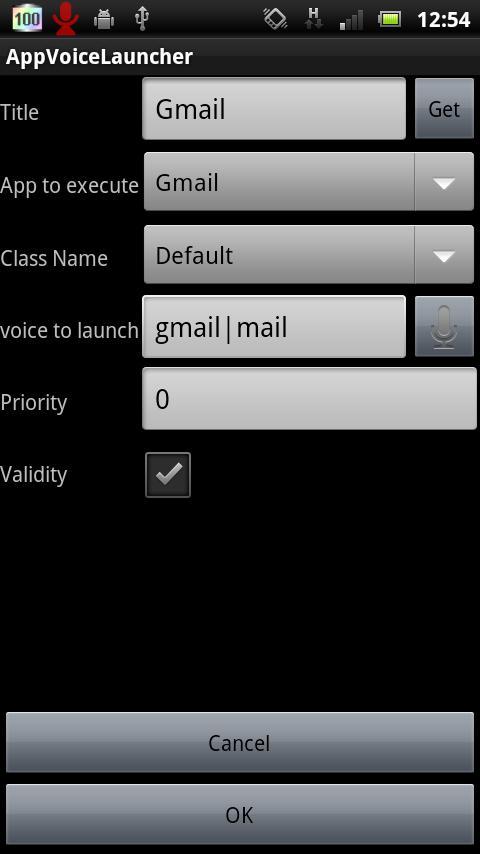 App voice Launcher