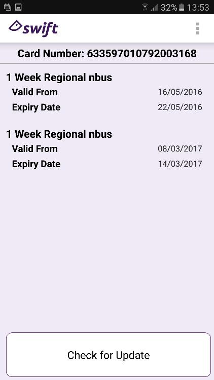 Swift Card