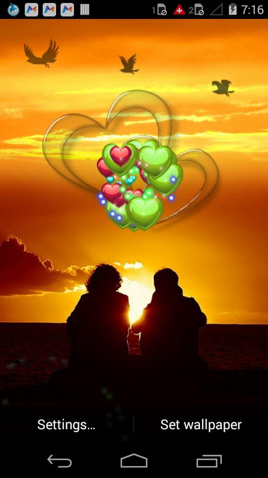 Love touch Live Wallpaper free