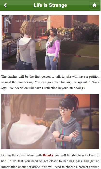 Guide for Life is Strange