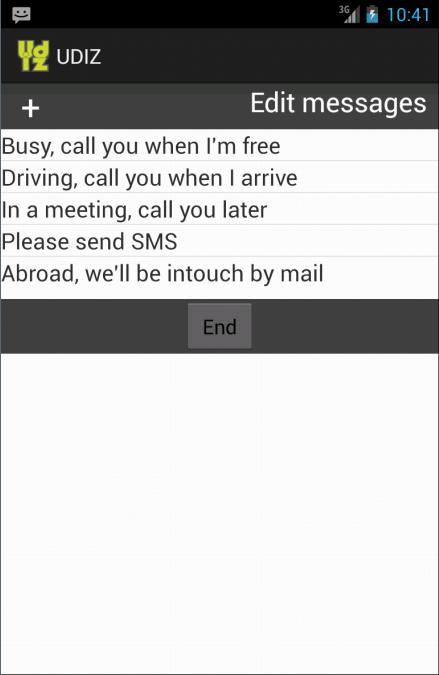 UDIZ Auto-reply