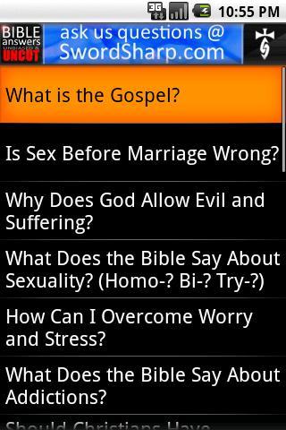 Bible Answers Unbiased & UNCUT