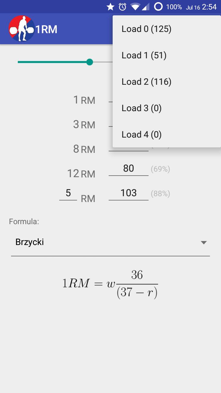 1RM Calculator