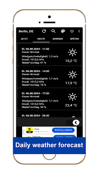 Wetter 24 Stunden