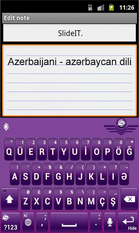 SlideIT Azerbaijani Pack