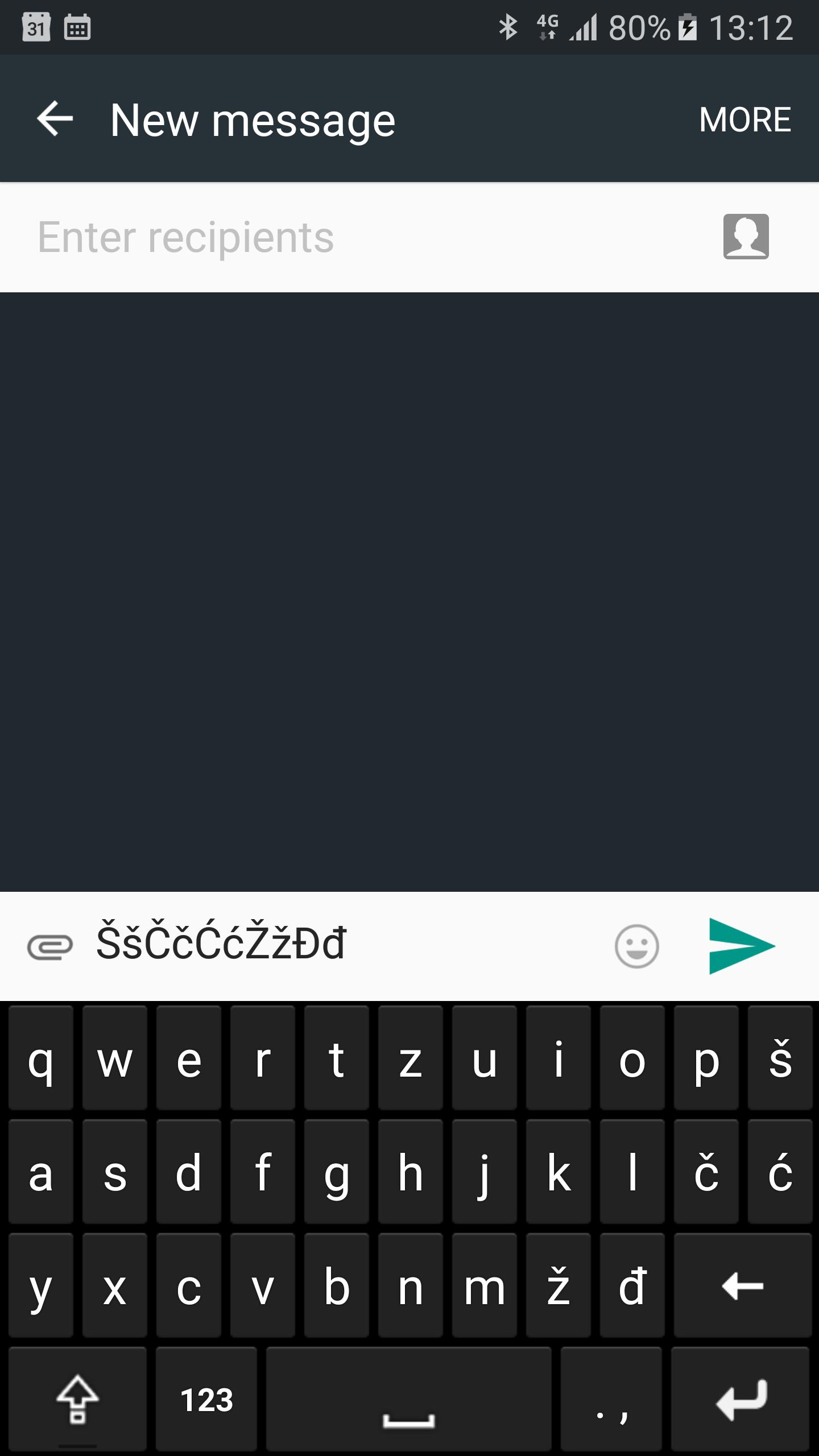 Croatian keyboard