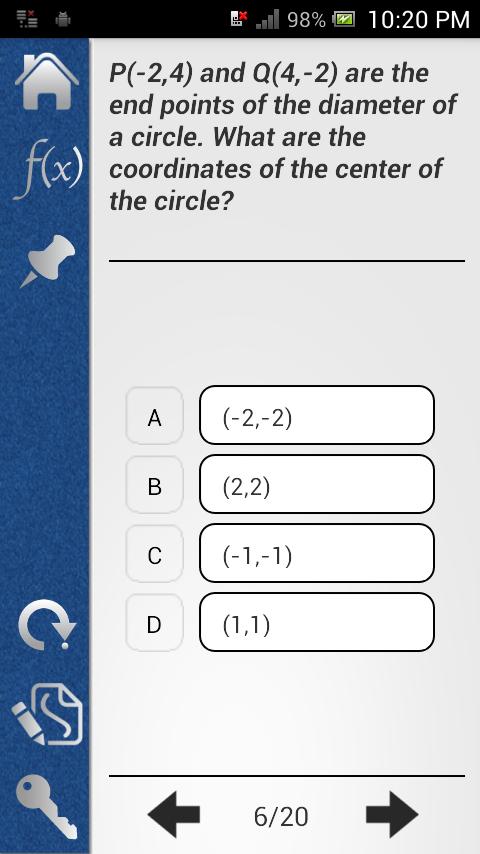 Pocket SAT Math
