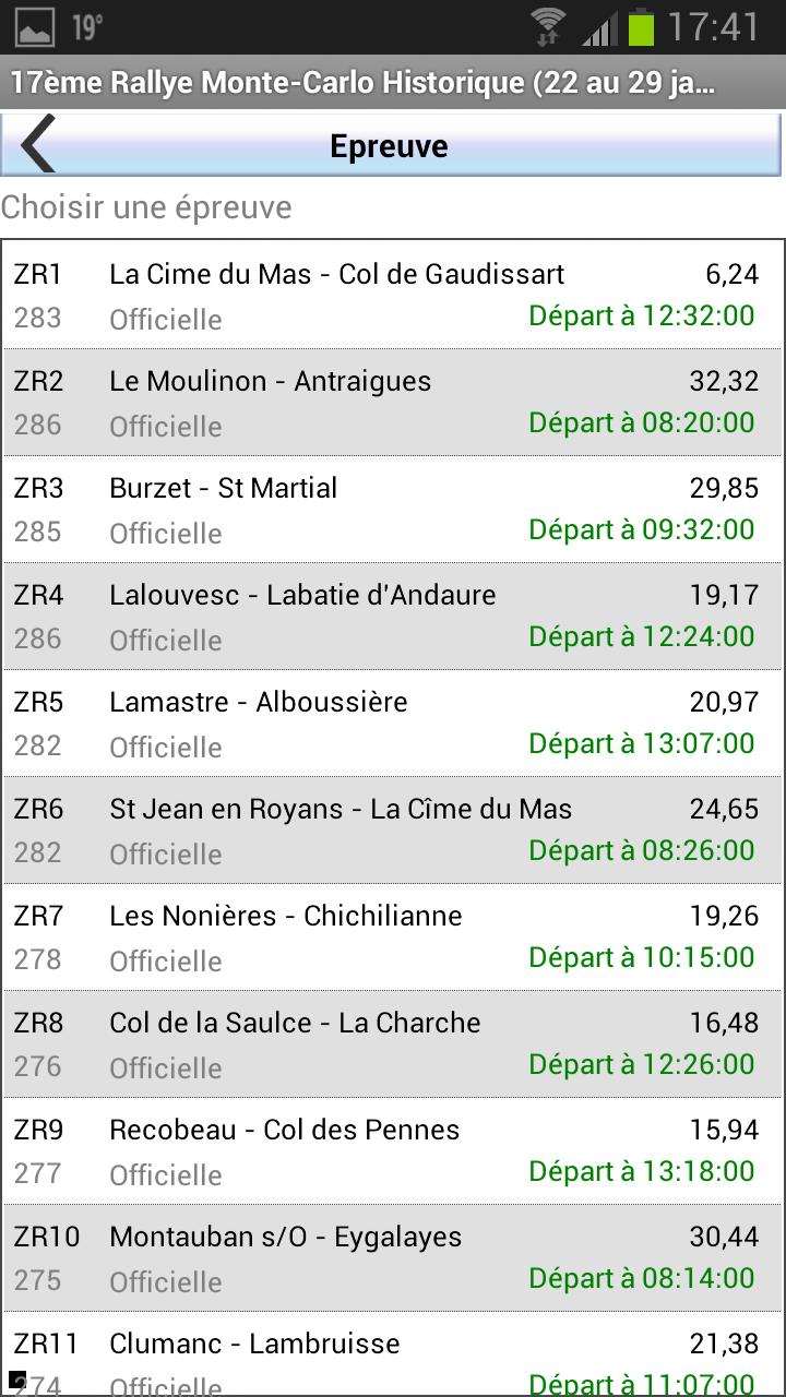 Tour Auto Live