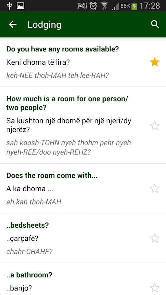 Albanian phrasebook