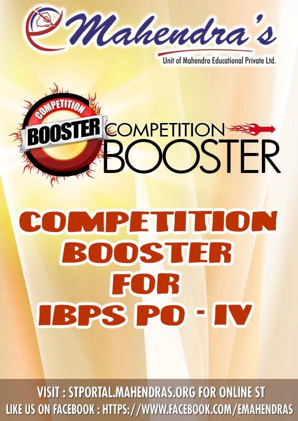 Competition Booster IBPS PO-IV