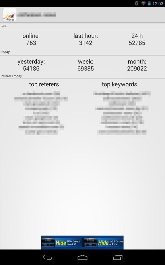 Piwik Widget