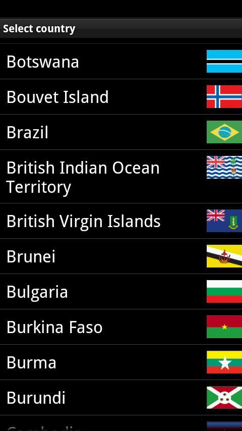 Flags Widget