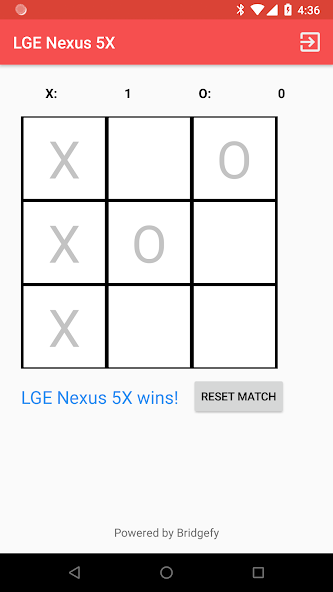 Bridgefy Tic Tac Toe