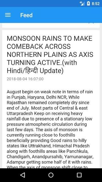 Weather of North India