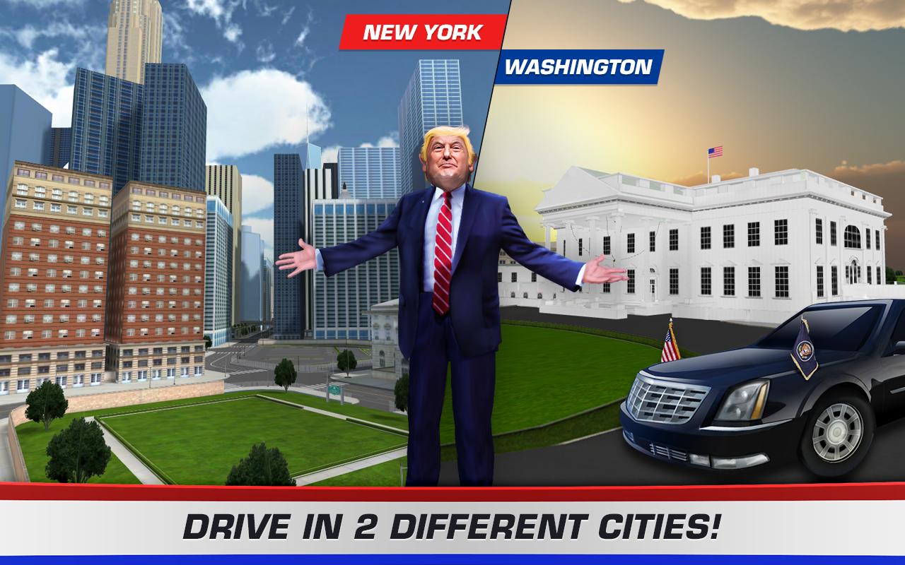 President Donald Trump: Driving Games Simulation