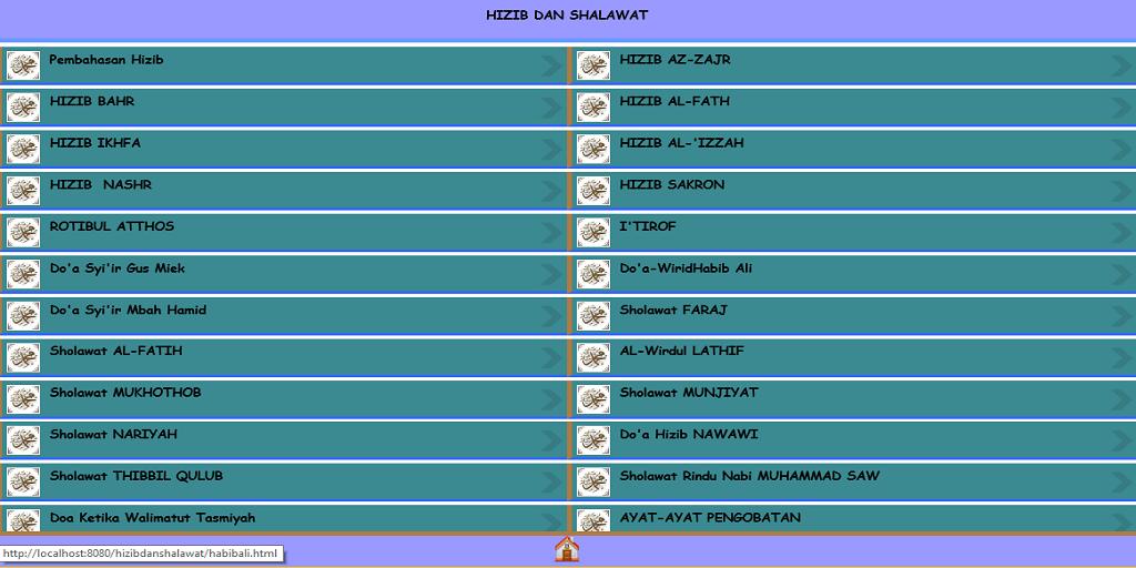 HIZIB DAN SHOLAWAT