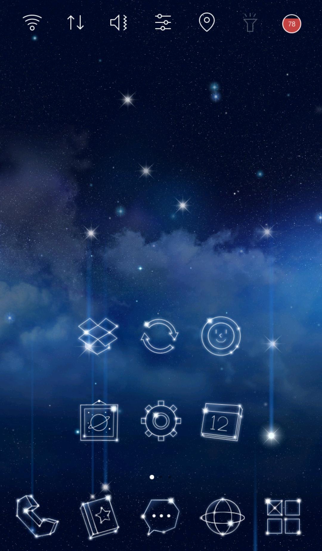 Night Star Launcher Theme