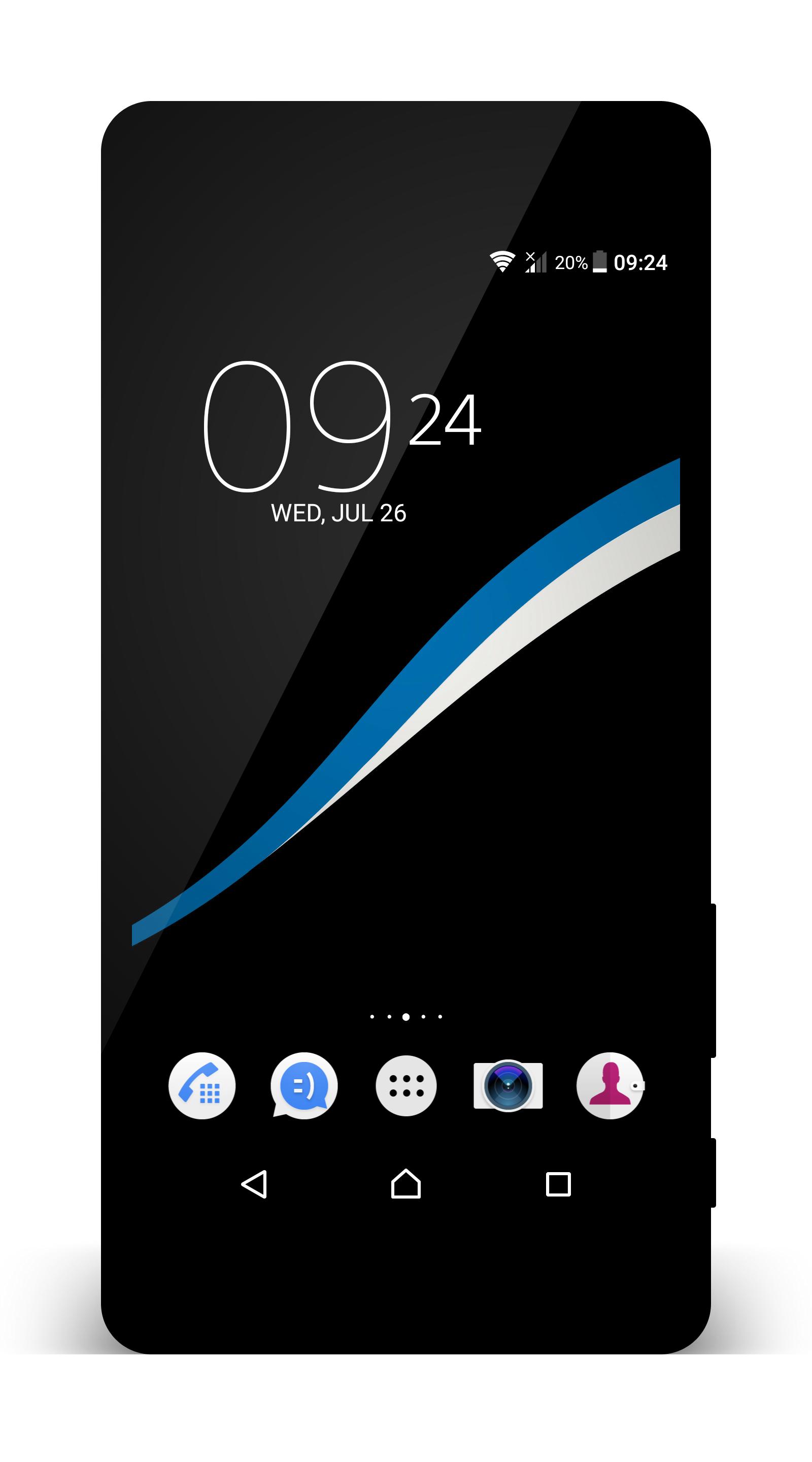 Black - Blue Theme for Xperia