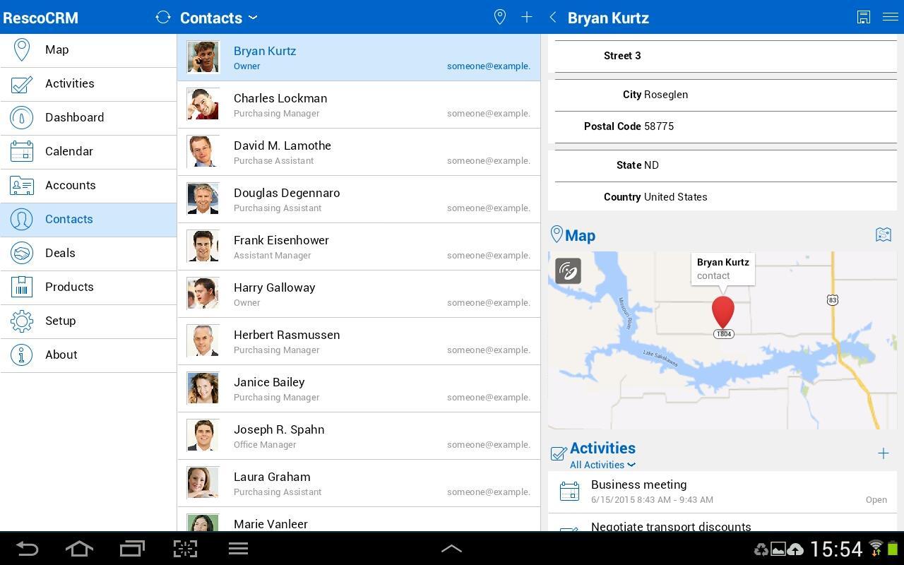 Mobile client for Resco CRM