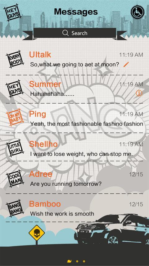 GO SMS PRO BANG THEME