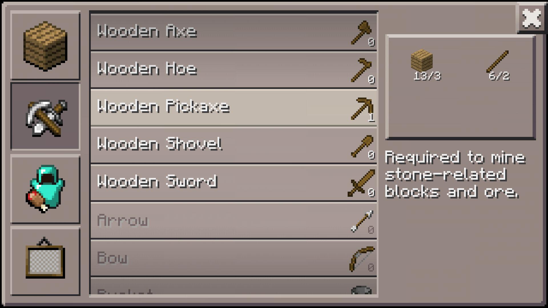 Crafting Guide Minecraft PE