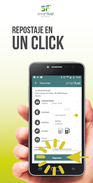 Smartfuel, reposta en un click