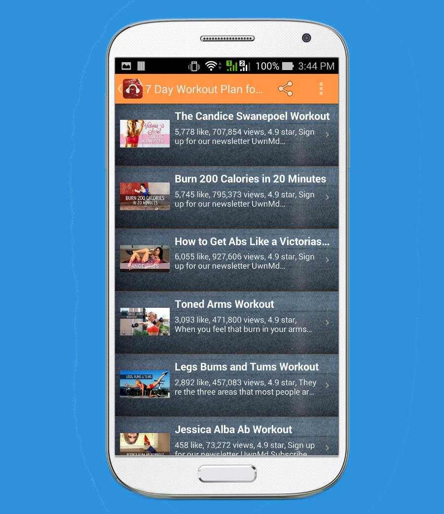 7 Day Workout Plan for Women