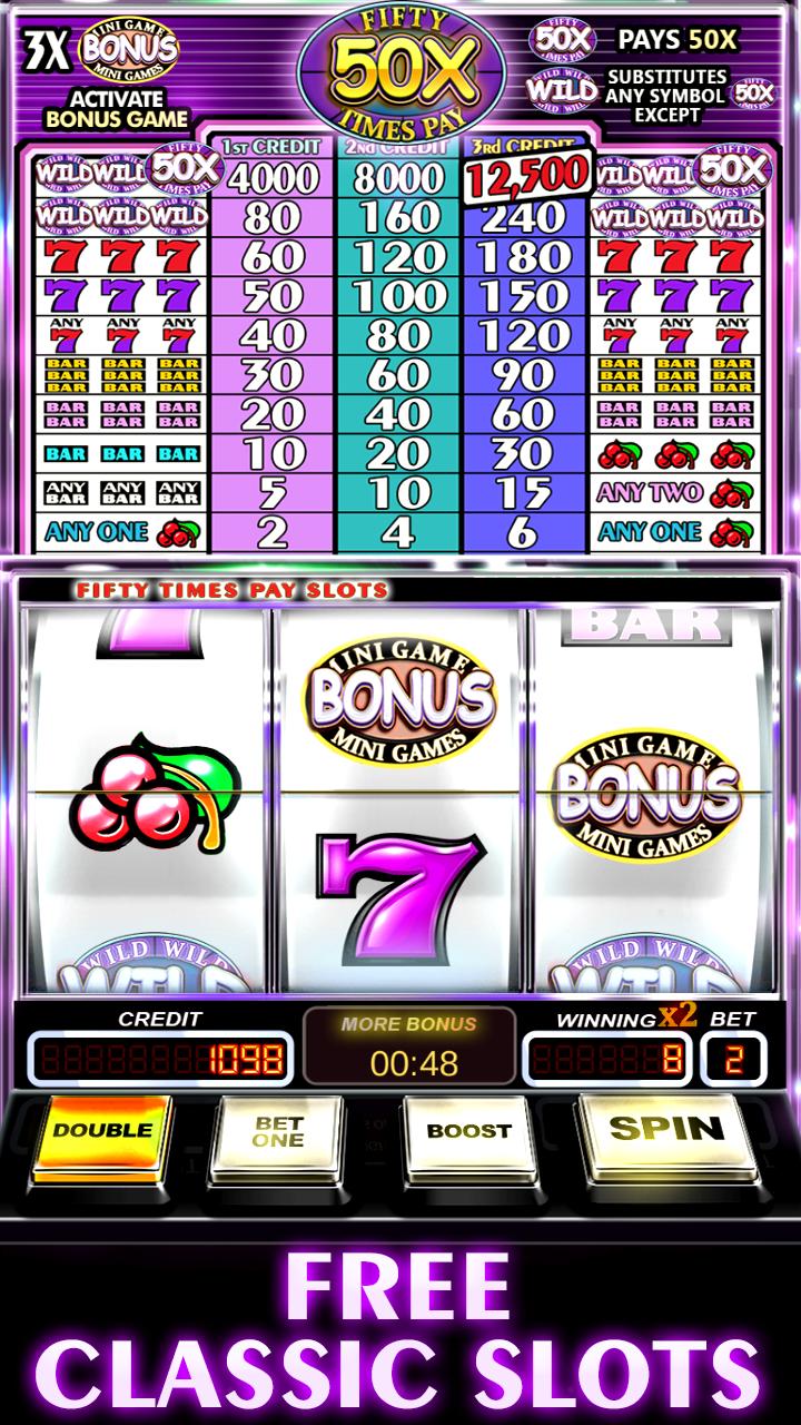 Free Slot Machine 50X Pay