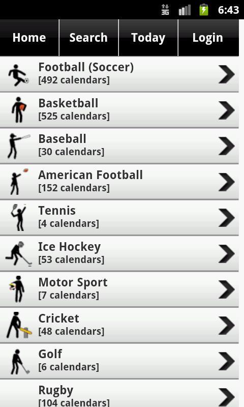 All Sports  Calendars