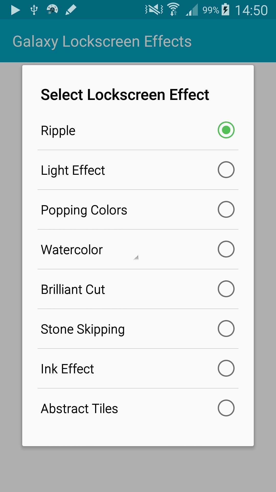 Galaxy Lockscreen Effects