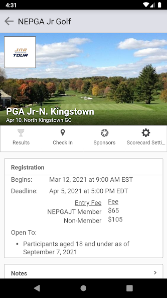 NEPGA Junior Golf Tour