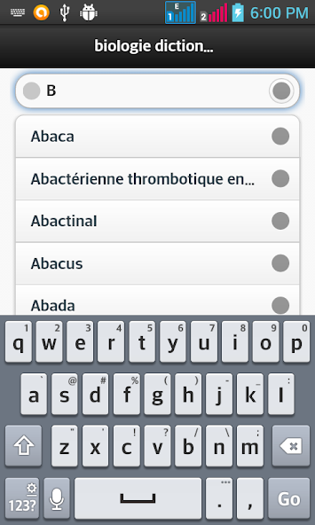 biologie Dictionnaire