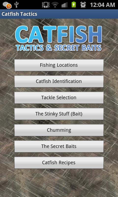 Catfish Tactics & Secret Baits