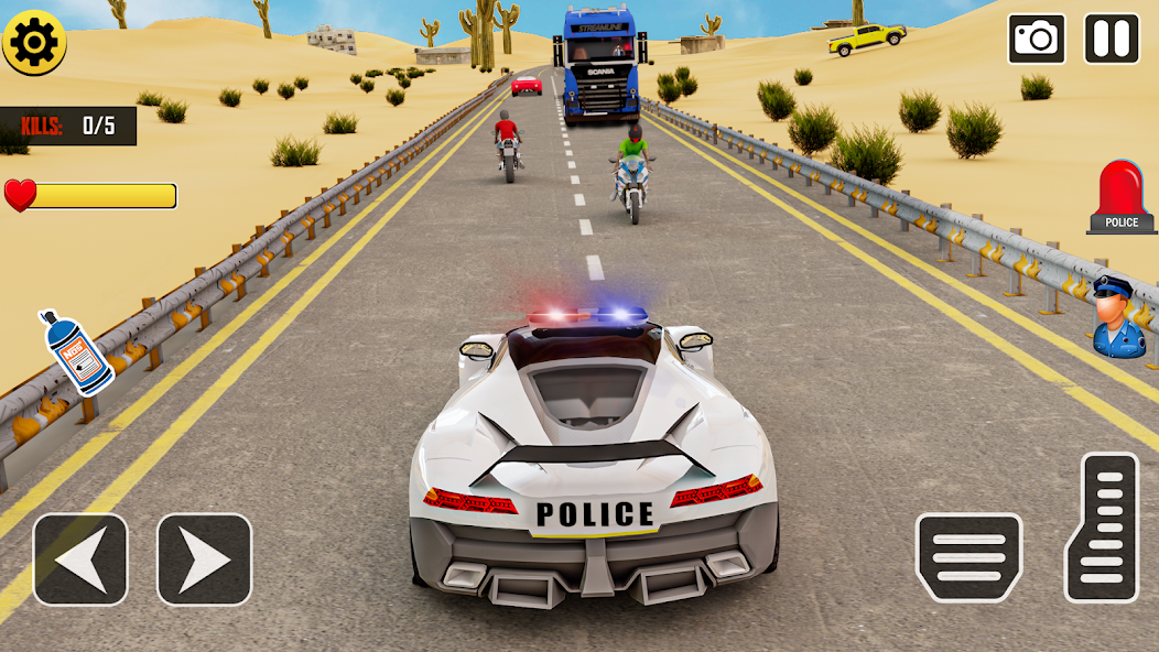 Police Car Driving Stunt Game