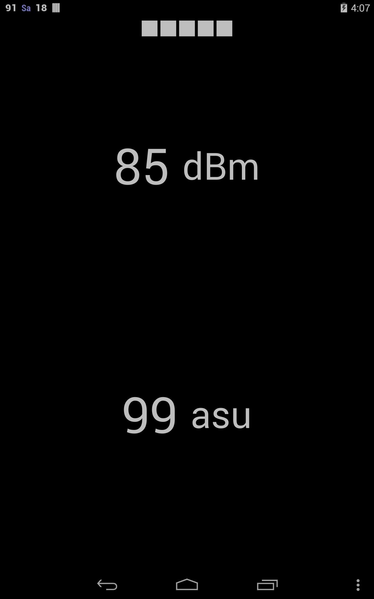 Signal strength checker