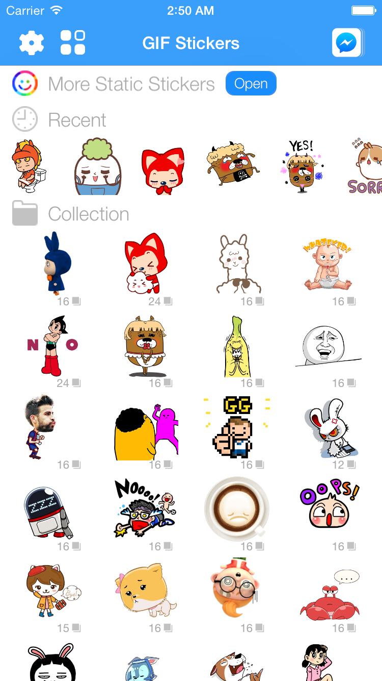 GIF Sticker for Messenger