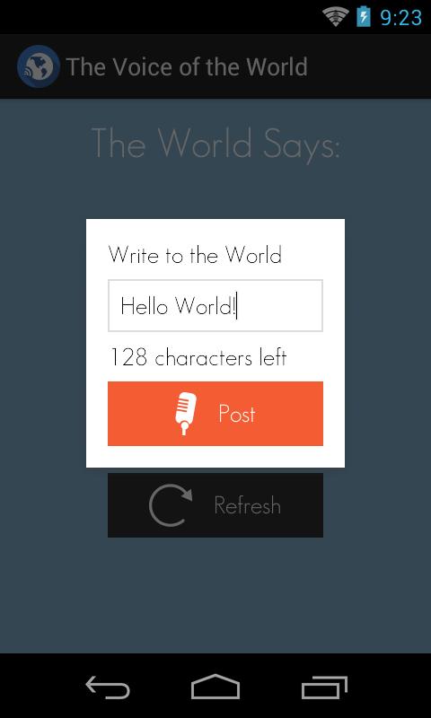 The Voice of the World